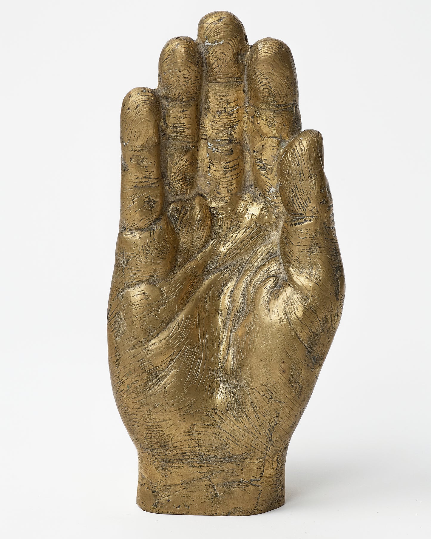 Heavy bronze indonesian pray hand