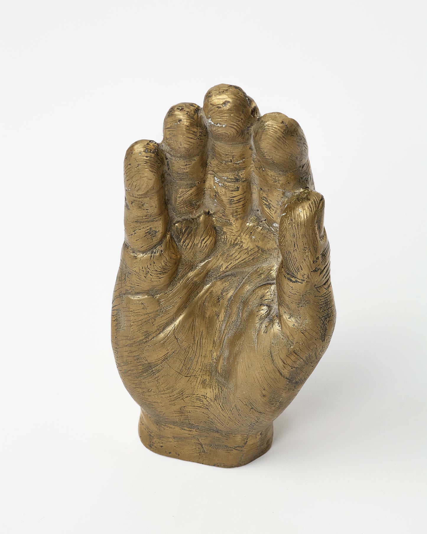 Heavy bronze indonesian pray hand