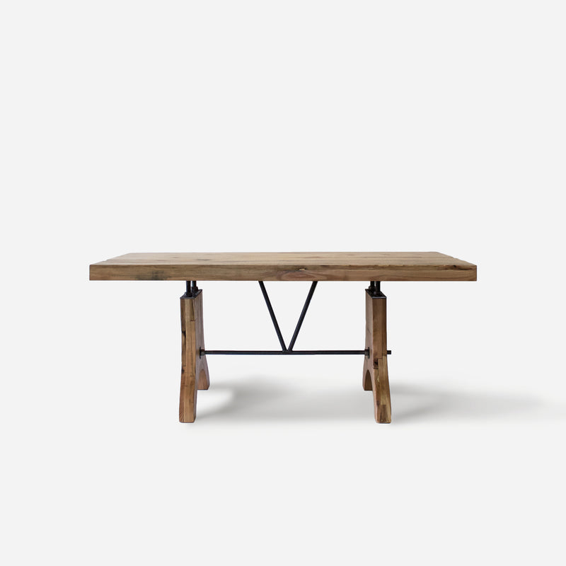 Dining Table No. 58. Red Oak in Honey Color w/ Wooden Legs