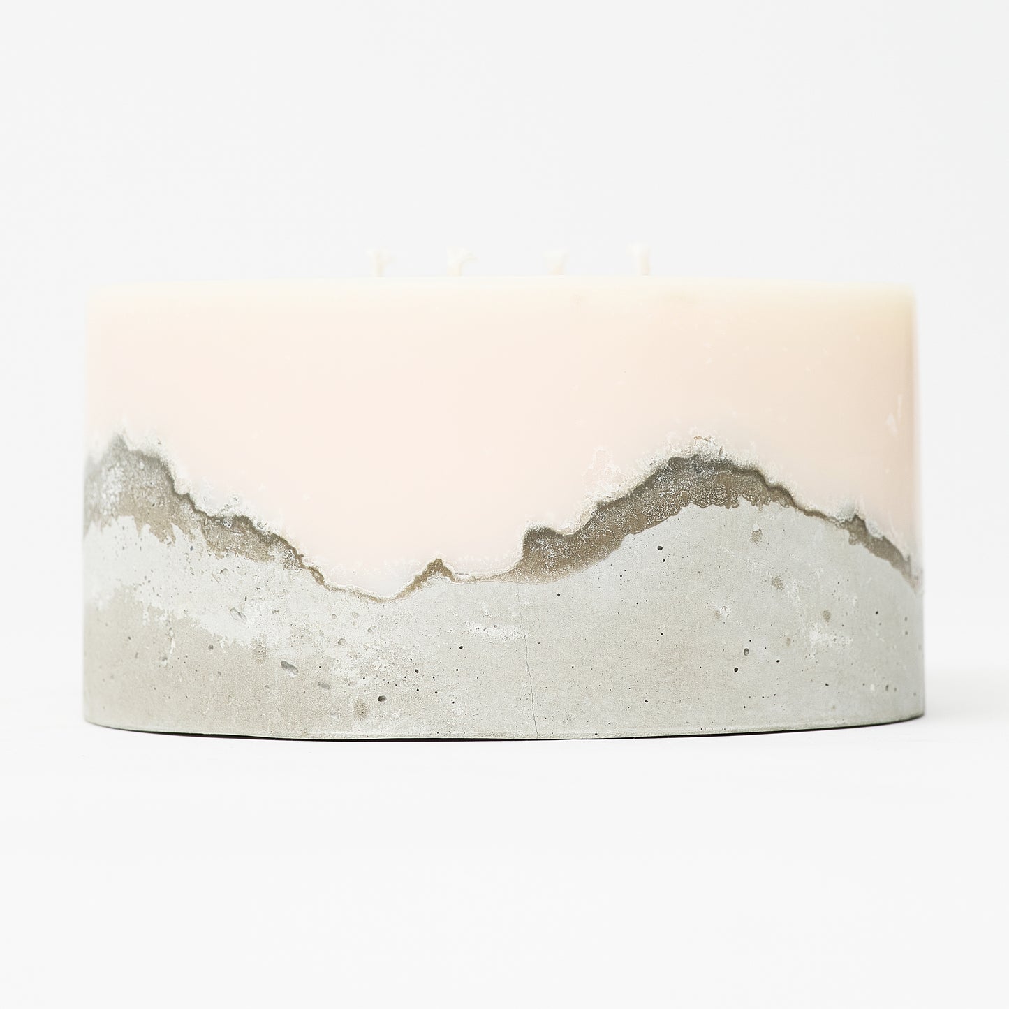 Handcrafted Concrete-Based Candles: