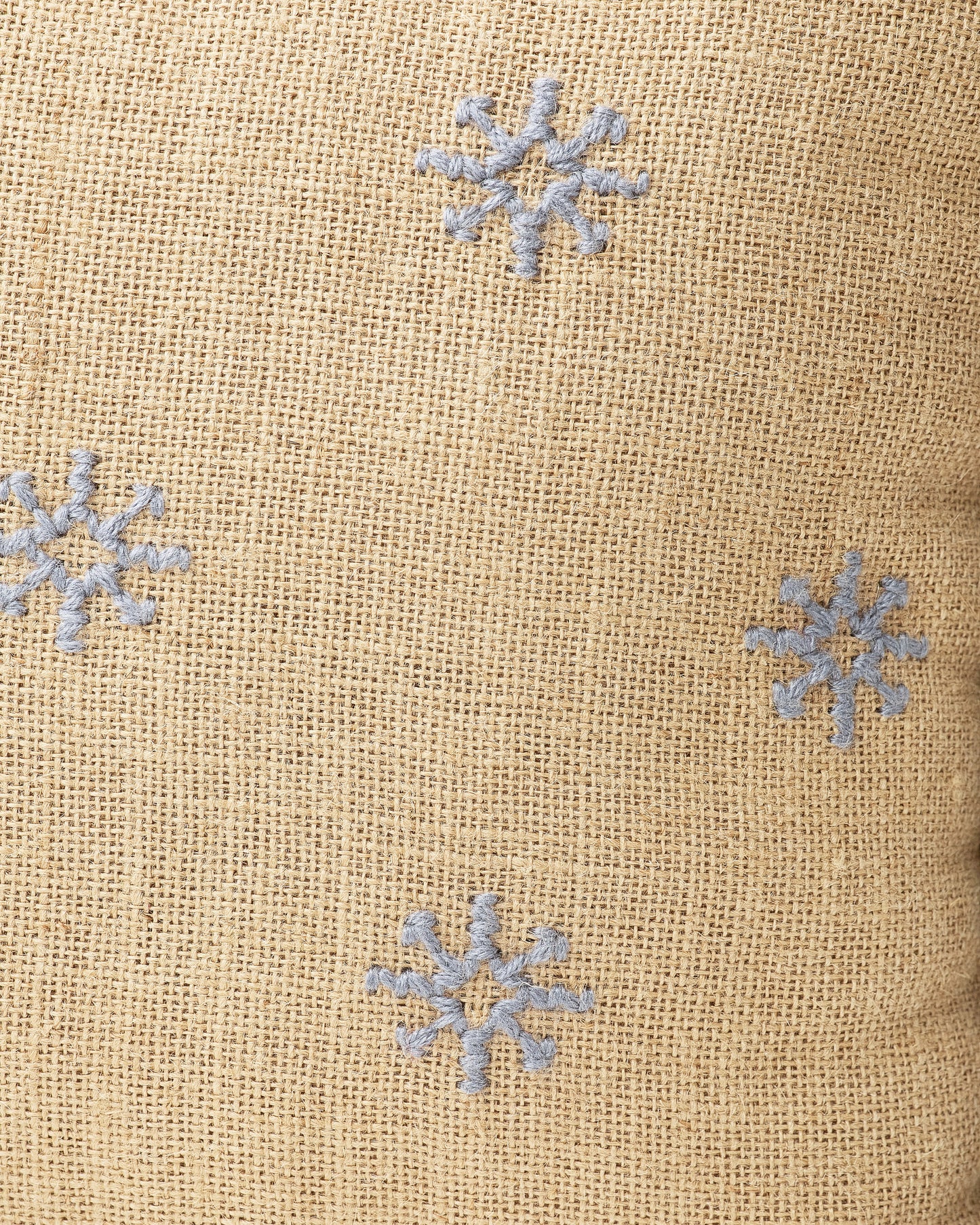 Gray Pom-Pom Square Pillow