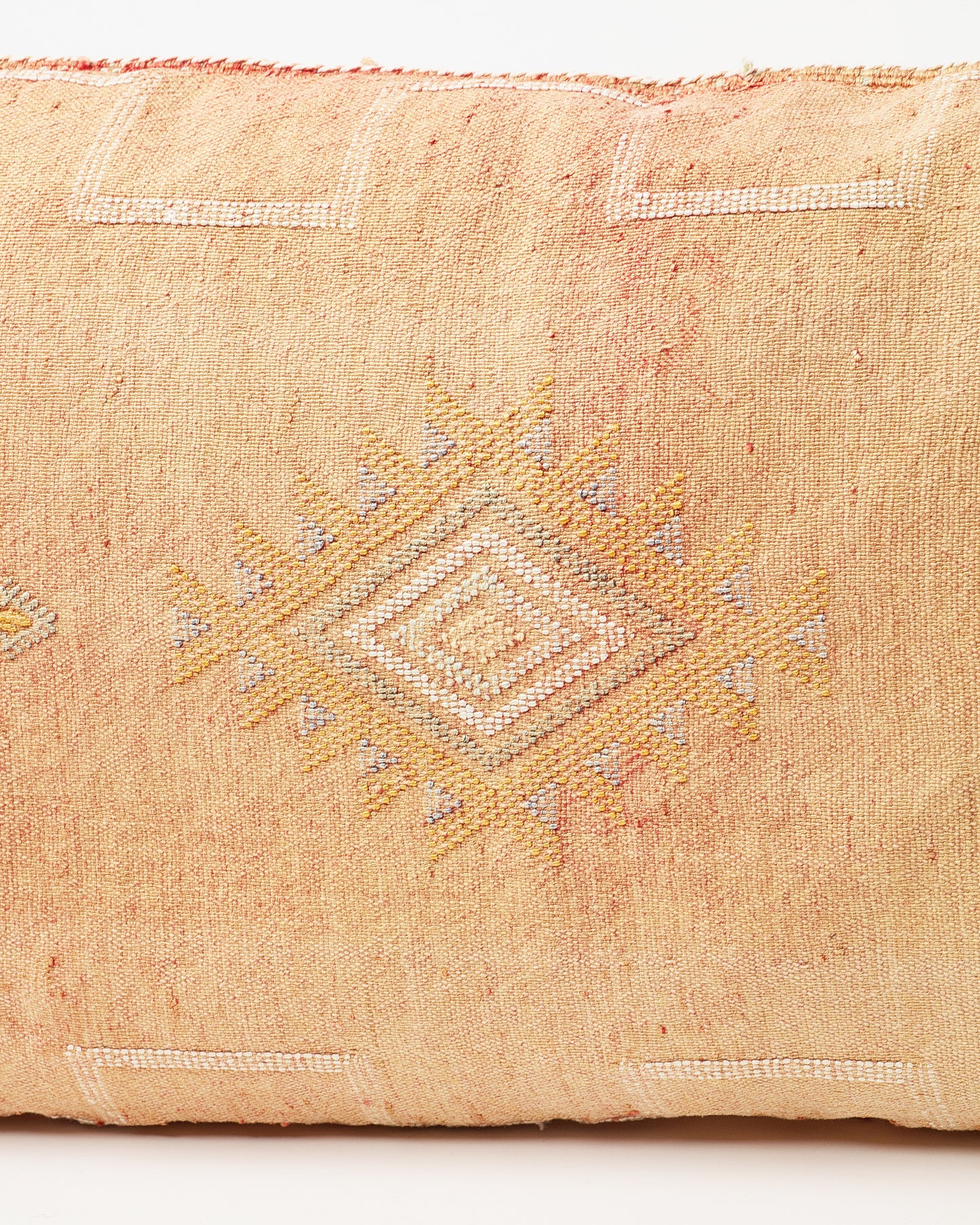 Rich Sand-Colored Rectangular Pillow