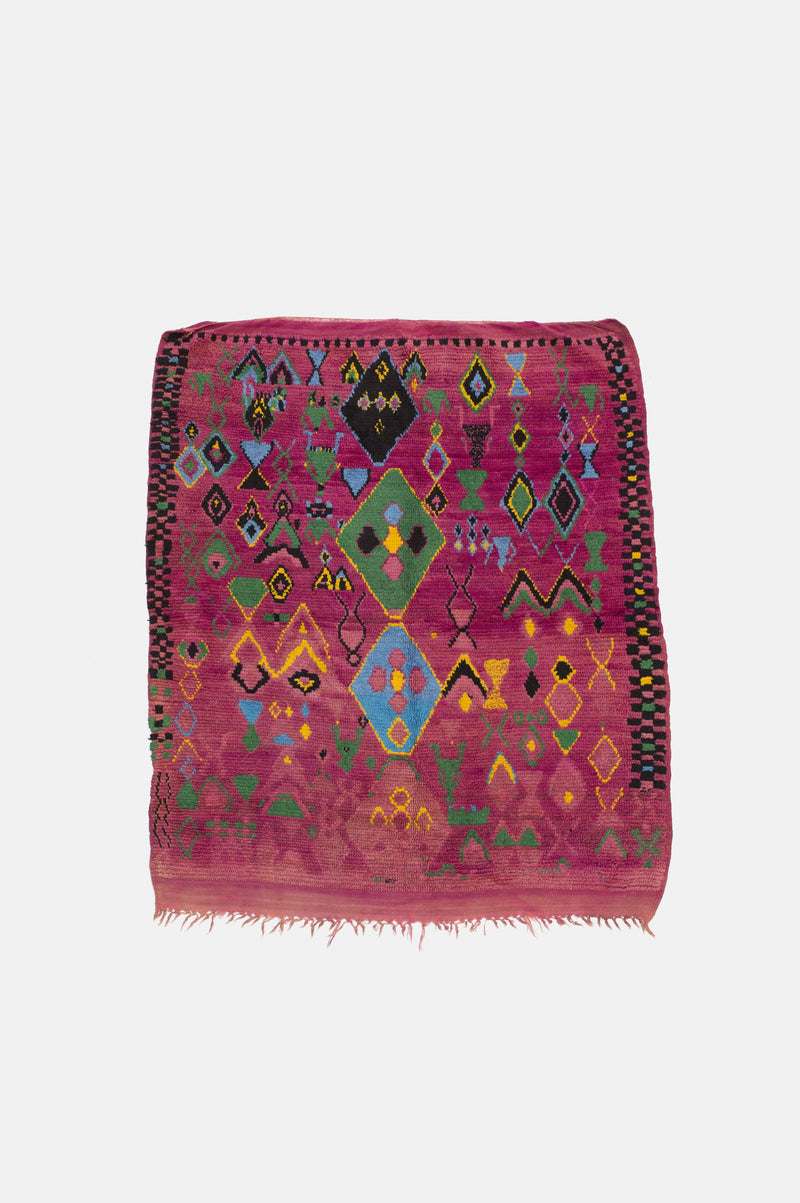 Vintage Moroccan Boujad Rug
